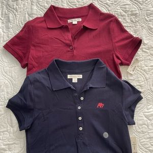 size medium navy & maroon Aeropostale polo shirts
